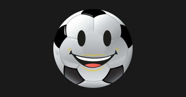 Футбольный мяч с лицом