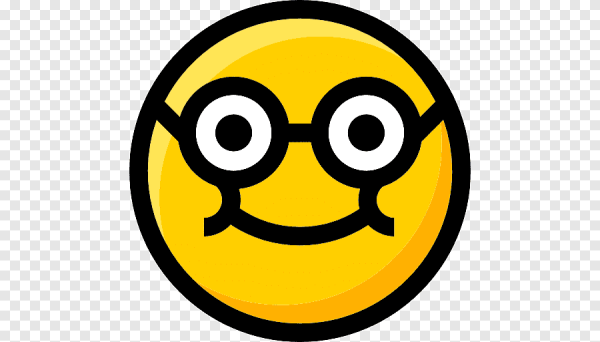Смайлик в очках ботан