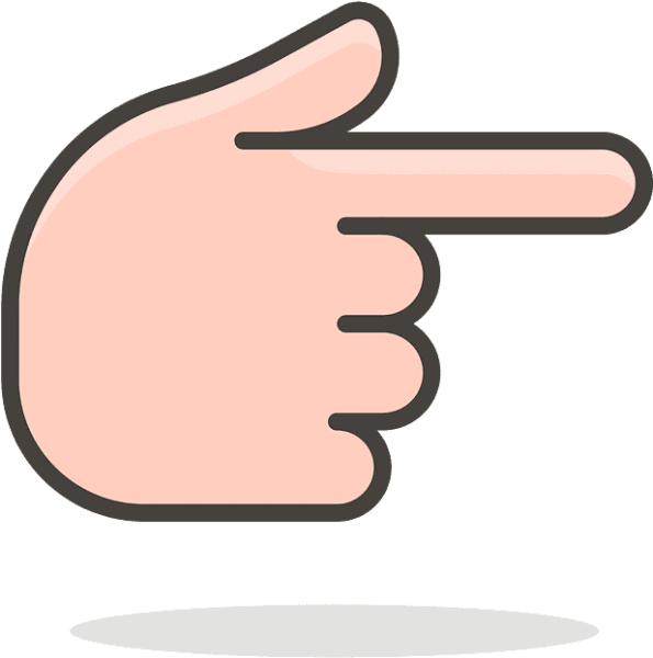 Указательный палец вправо