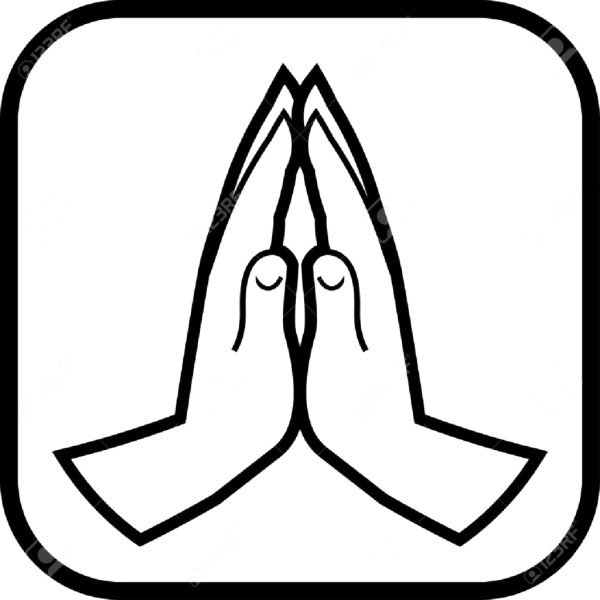 Пиктограмма сложенные ладони