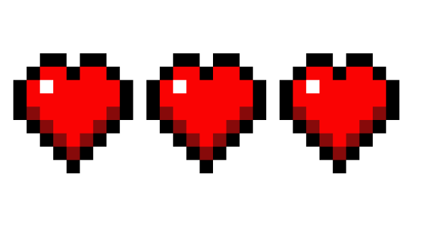 Сердечко в МАЙНКРАФТЕ