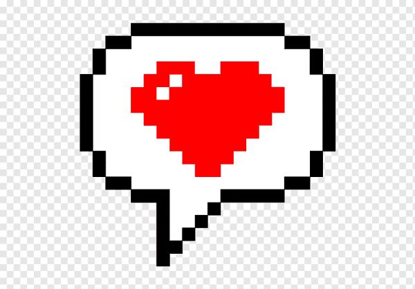 Пиксельное сердце гиф