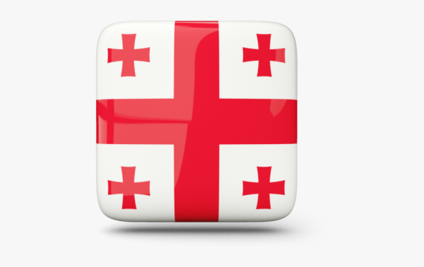 Флаг Грузии квадрат