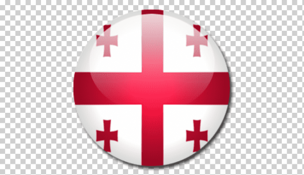 Флаг Грузии без фона