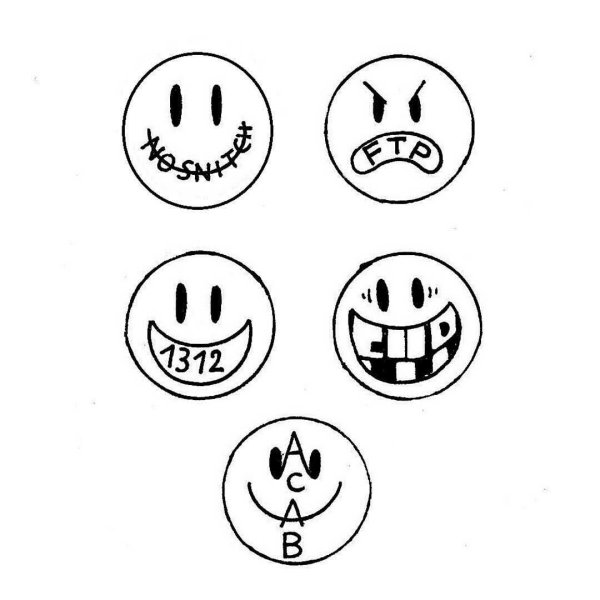 Рисунки смайлики для срисовки