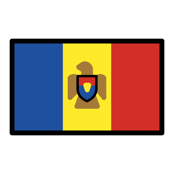 Молдавский флаг смайлик