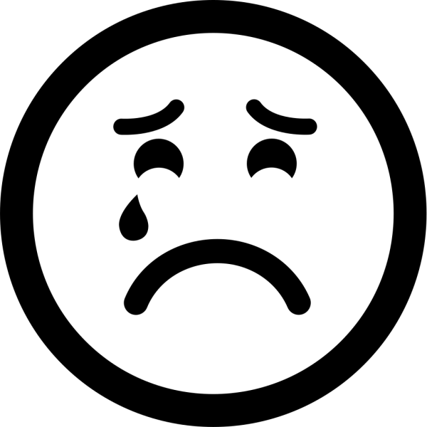 Грустный смайлик