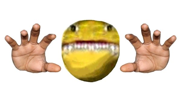 Смайлик с тянущейся рукой