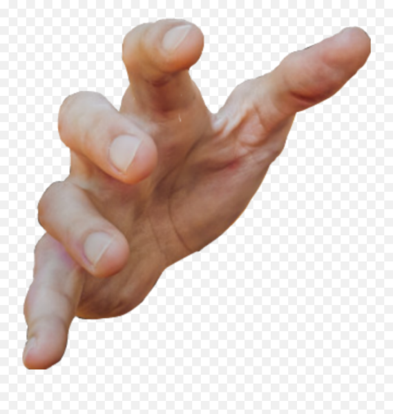 Протягивает ладонь