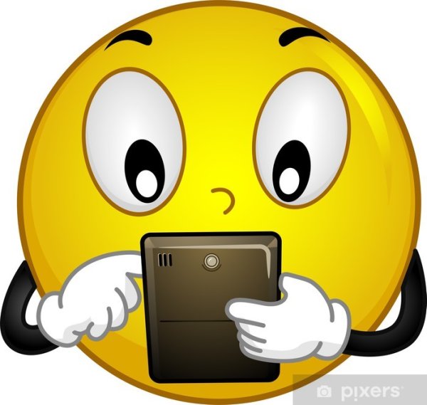 Смайлик с мобильником