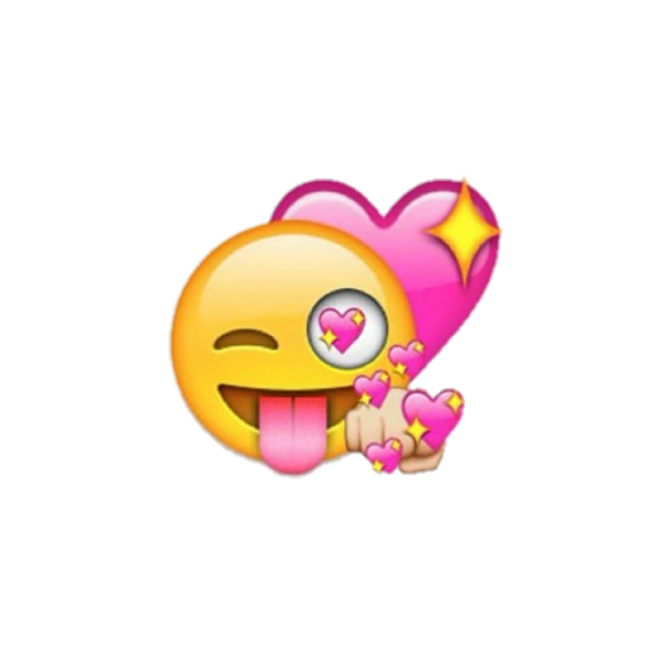 Стикер смайлик на прозрачном фоне