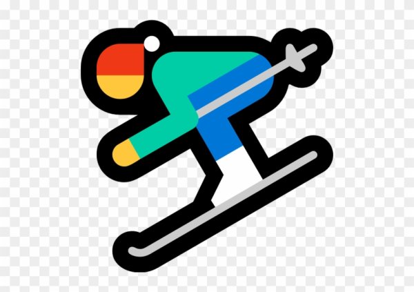 Смайлик горнолыжник