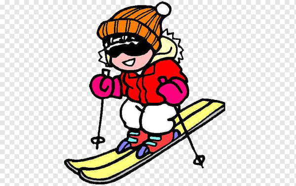 Кататься на лыжах cartoon