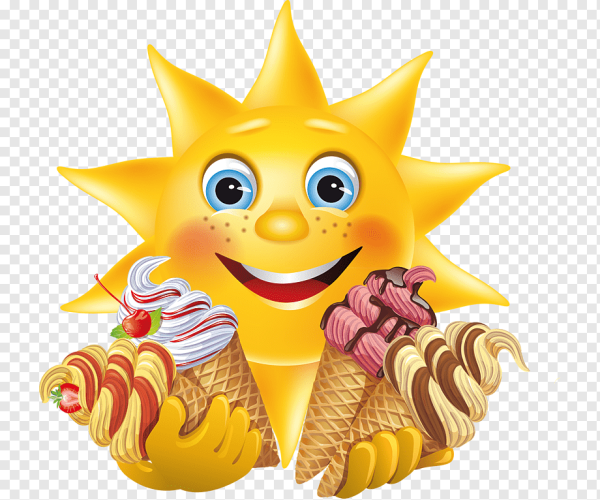 Смайлик загорает