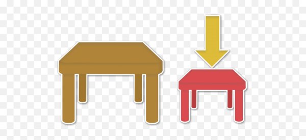 Мультяшный деревянный стол