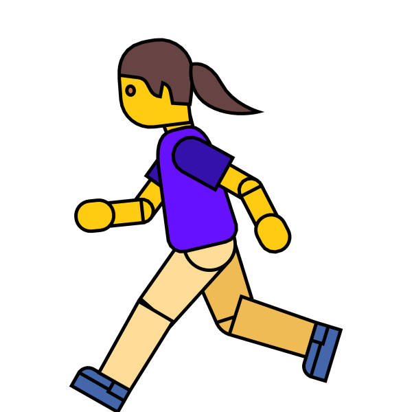 Смайлик бегущего человека