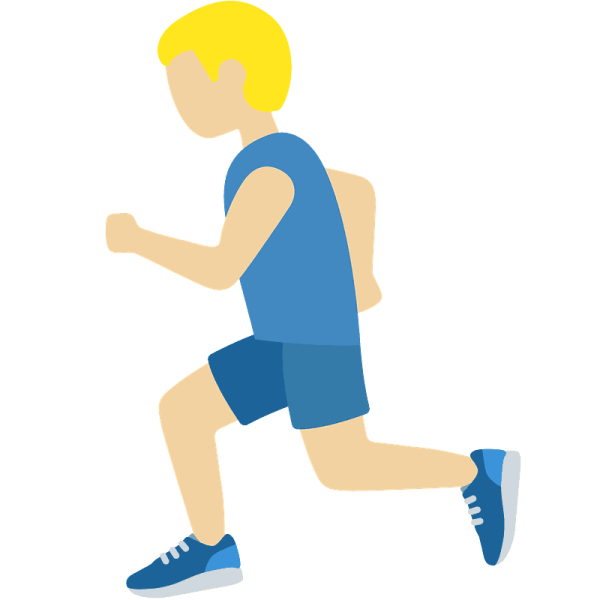 Смайлик бегущего человека