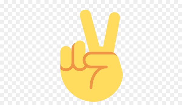 Смайлик с двумя пальцами