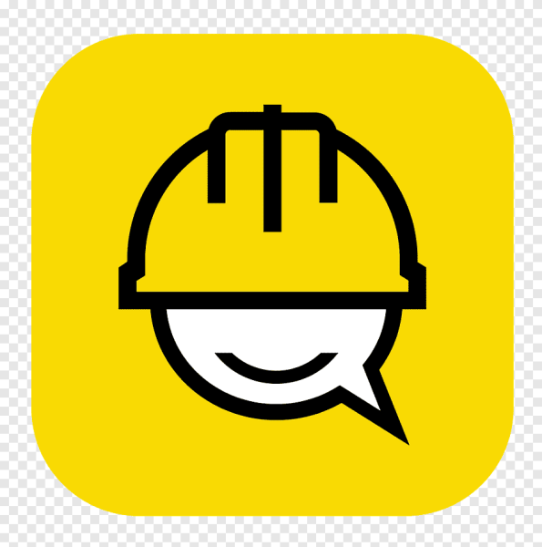 Смайлик в строительной каске