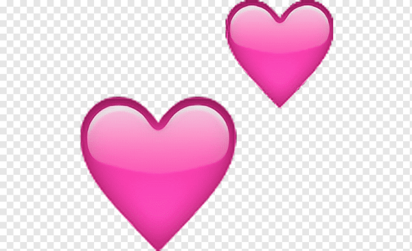 Смайлик сердечко без фона