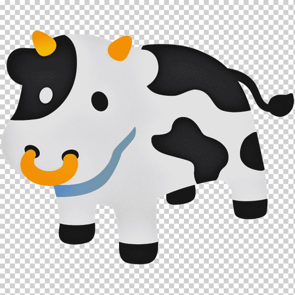 Корова стикер