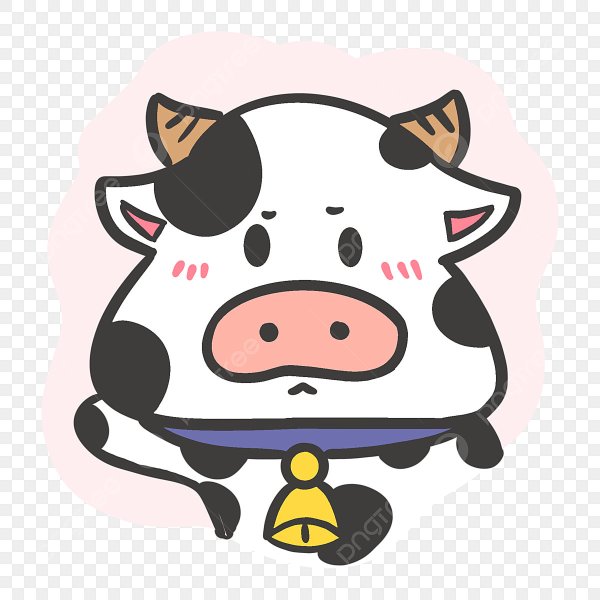 Смайлик коровы айфон