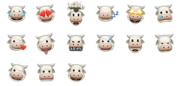 Смайлики айфона животные