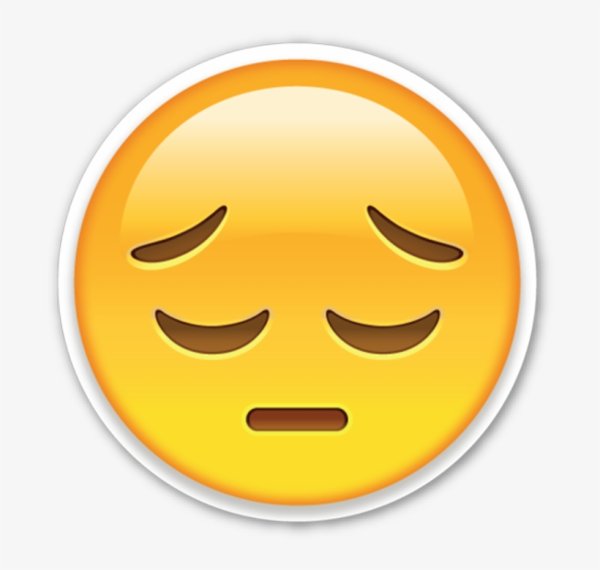 Грустный смайлик айфон