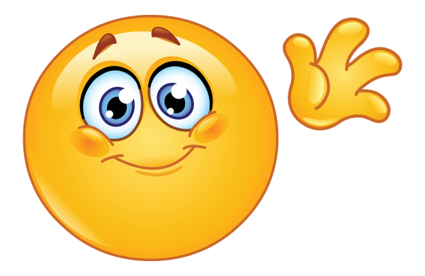 Смайл машет рукой