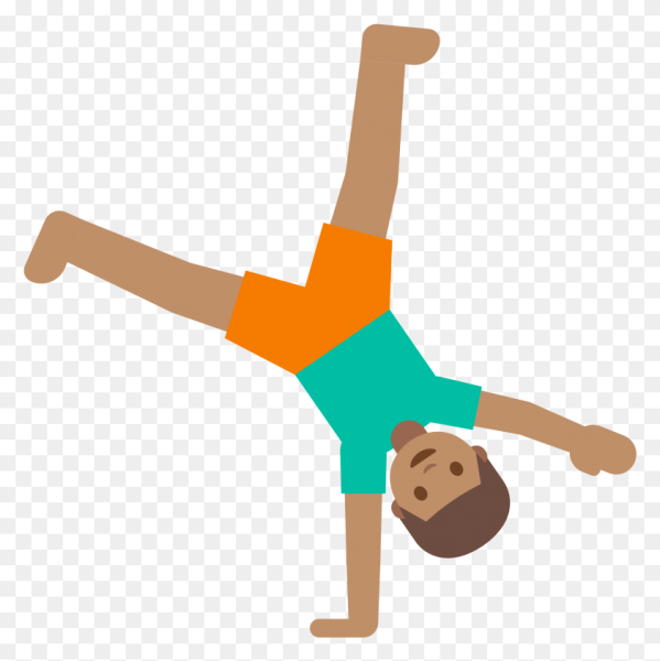 Мультяшный акробат