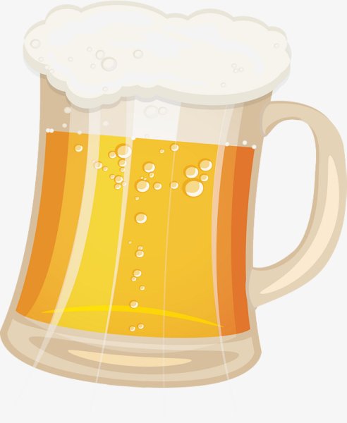 Смайлик кружки пива без фона