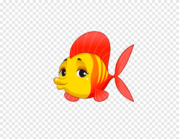 Золотая рыбка стикер