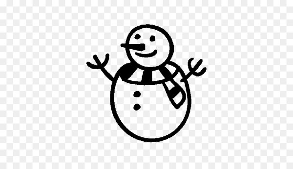 Смайлик Снеговик