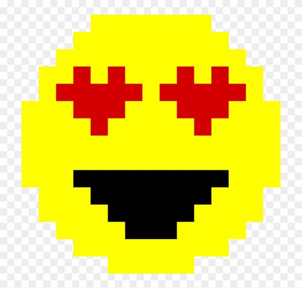 Желтые смайлики пиксель 👉🏻👈🏻