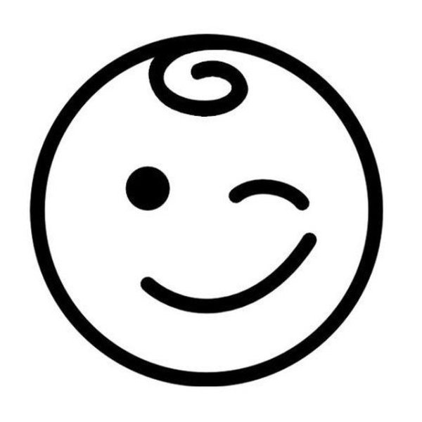 Смайл черно белый