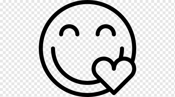 Смайлики чёрно белые