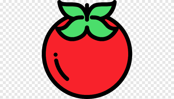 Помидор улыбается