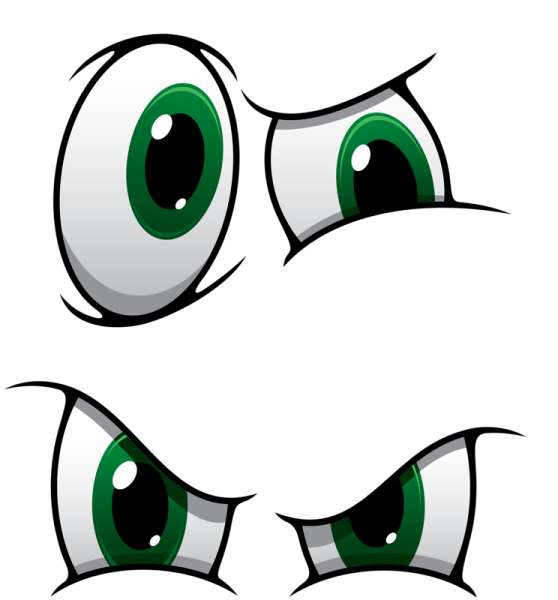 Глаза мультяшные