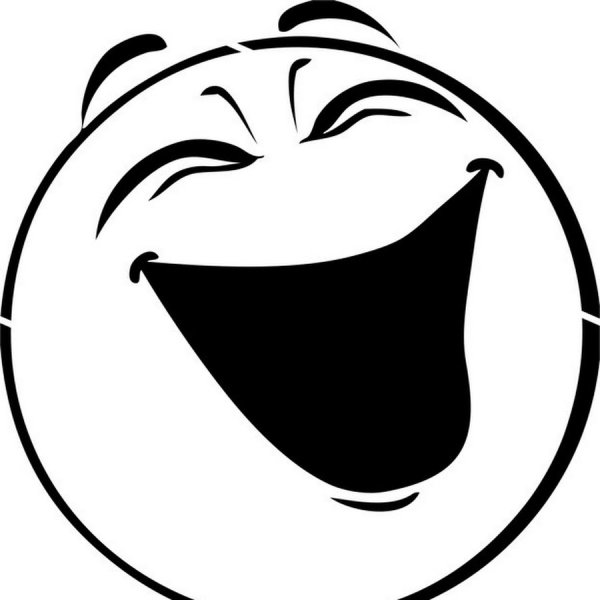 Рожица черно белая