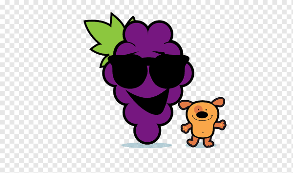 Фиолетовый смайлик виноград