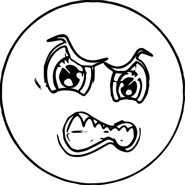 Рожица раскраска