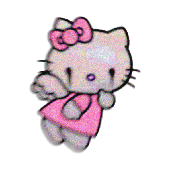 Стикеры Хеллоу Китти на прозрачном фоне