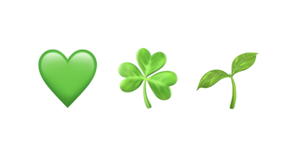 Смайлик листок на айфоне