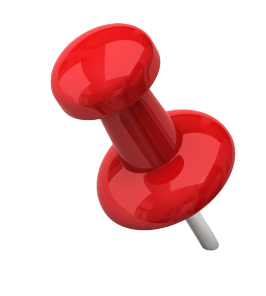 Кнопка канцелярская красная