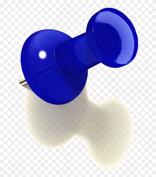 Кнопка канцелярская синяя