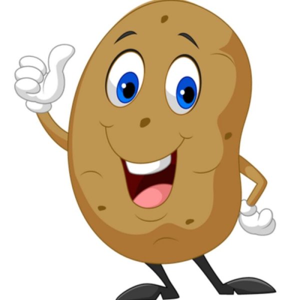 Картошка мультяшная