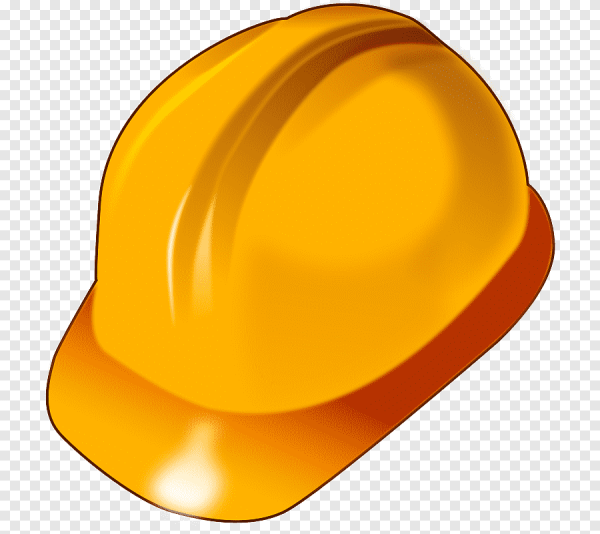 Строительная каска на прозрачном фоне