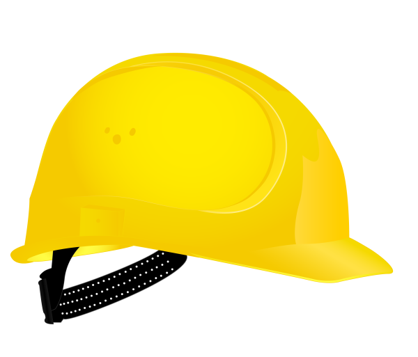 Строительная каска на прозрачном фоне