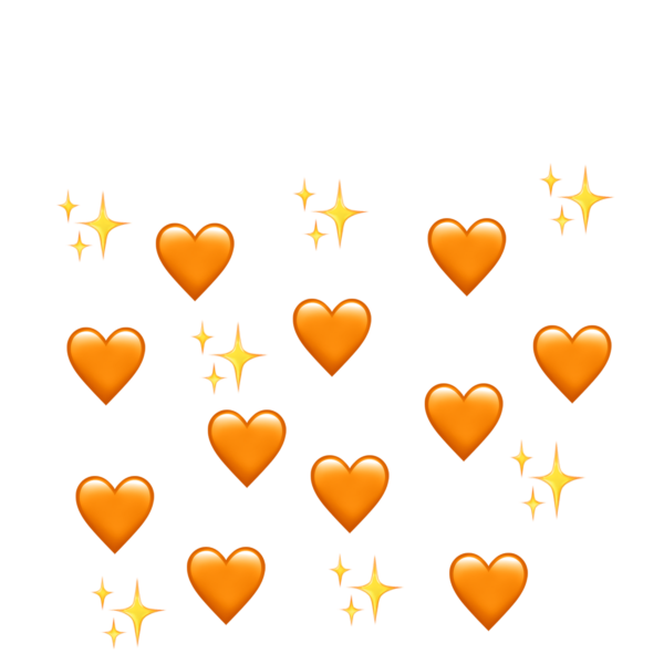 Сердечки (оранжевые)