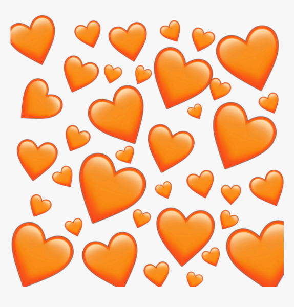 Оранжевое сердце